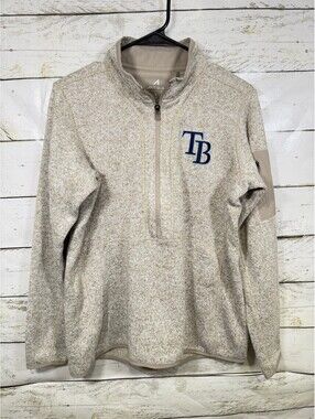MLB Tampa Bay Rays Antigua Fortune 1/4 Zip Pullover Jacket - NWT Size Large